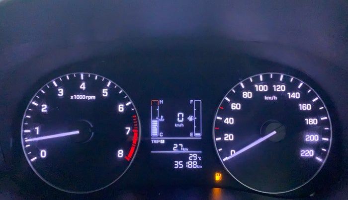 2019 Hyundai Creta SX 1.6 PETROL, Petrol, Manual, 35,188 km, Odometer Image