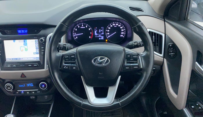 2019 Hyundai Creta SX 1.6 PETROL, Petrol, Manual, 35,188 km, Steering Wheel Close Up