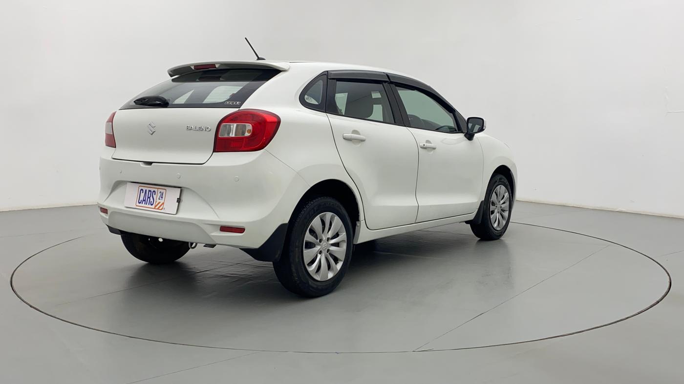 2017 Maruti Baleno DELTA 1.2 K12, Petrol, Manual, 52,241 km, Right Back Diagonal (45- Degree) View