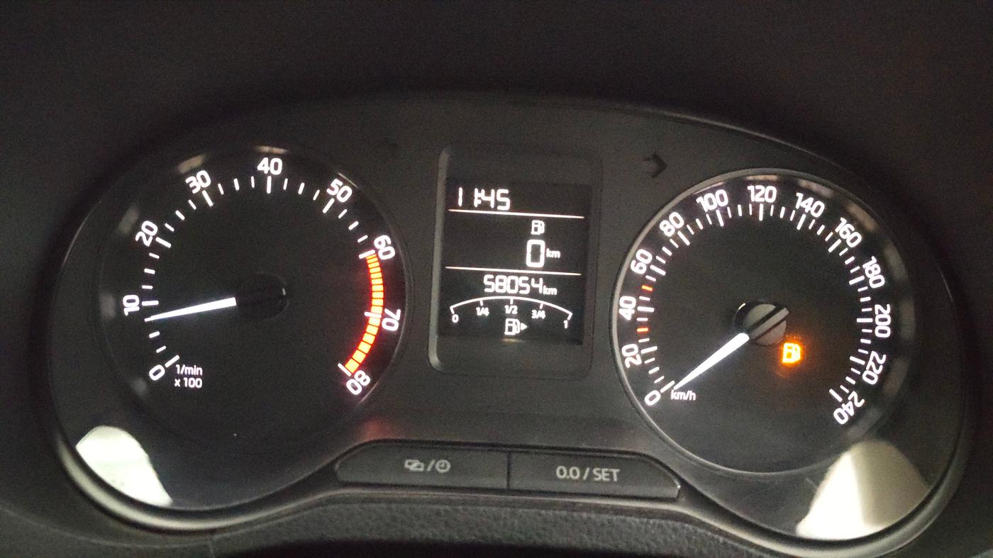 2019 Skoda Rapid AMBITION 1.6 MPI MT, Petrol, Manual, 58,054 km, Odometer Image