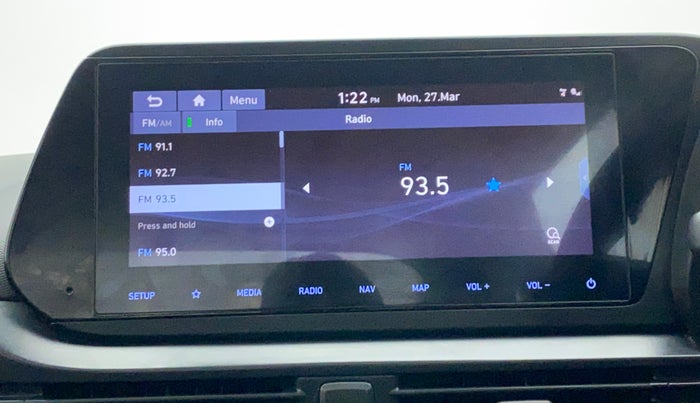 2020 Hyundai NEW I20 ASTA (O) 1.2 MT, Petrol, Manual, 34,497 km, Infotainment System
