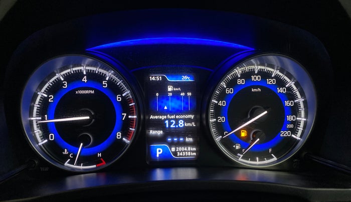 2021 Toyota Glanza G CVT, Petrol, Automatic, 34,349 km, Odometer Image