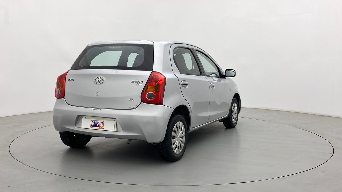 2011 Toyota Etios Liva G, Petrol, Manual, 78,193 km, Right Back Diagonal