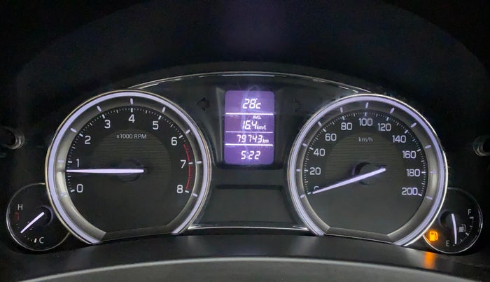 2015 Maruti Ciaz ZXI+, Petrol, Manual, 79,743 km, Odometer Image