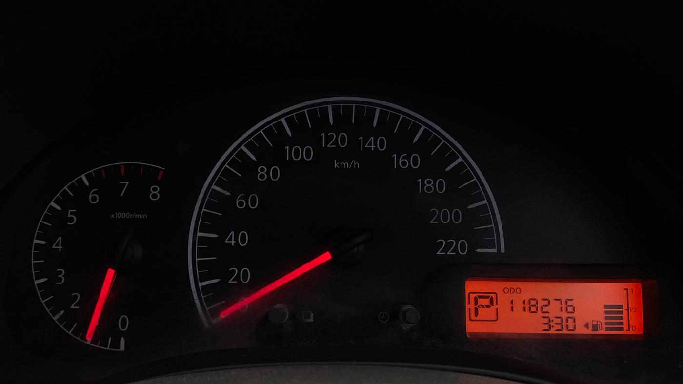 2013 Nissan Sunny XL CVT, Petrol, Automatic, 1,18,253 km, Odometer Image
