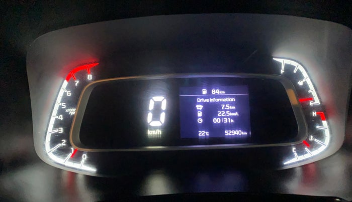 2022 KIA SONET HTE 1.5, Diesel, Manual, 52,991 km, Odometer Image