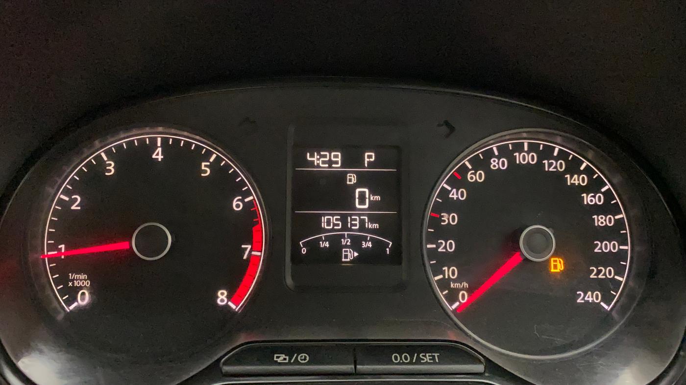 2015 Volkswagen Polo GT TSI AT, Petrol, Automatic, 1,05,518 km, Odometer Image