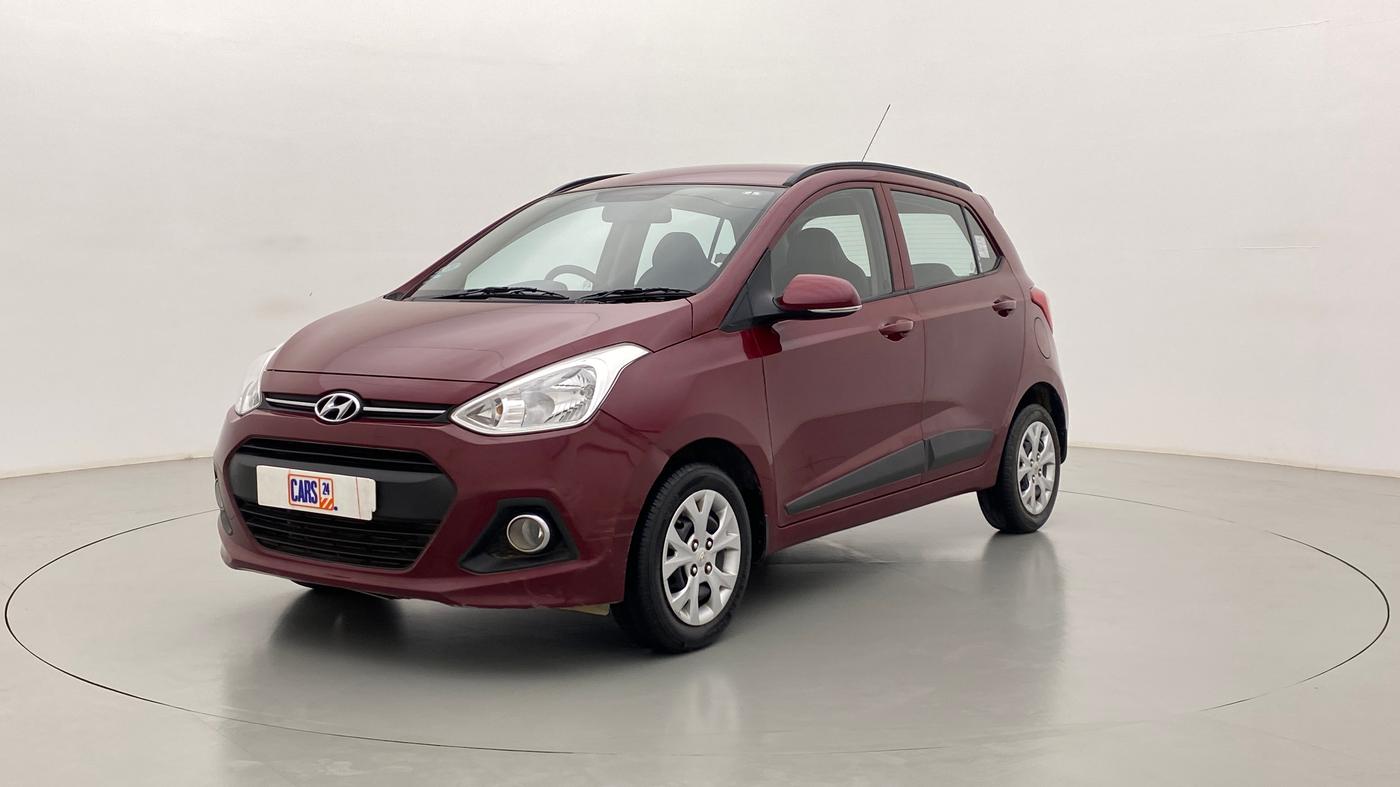 2015 Hyundai Grand i10 SPORTZ 1.2 KAPPA VTVT, Petrol, Manual, 44,816 km, Left Front Diagonal