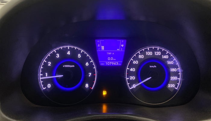 2013 Hyundai Verna FLUIDIC 1.6 VTVT SX, Petrol, Manual, 1,07,943 km, Odometer Image