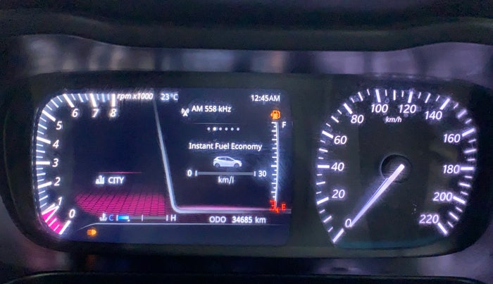 2020 Tata ALTROZ XZ 1.2, Petrol, Manual, 34,745 km, Odometer Image