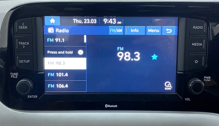 2021 Hyundai GRAND I10 NIOS SPORTZ 1.2 KAPPA VTVT, Petrol, Manual, 23,756 km, Infotainment System