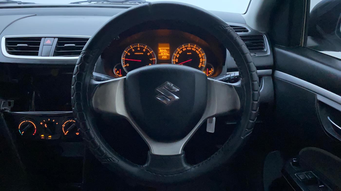 2014 Maruti Swift VXI, Petrol, Manual, 53,224 km, Steering Wheel Close Up