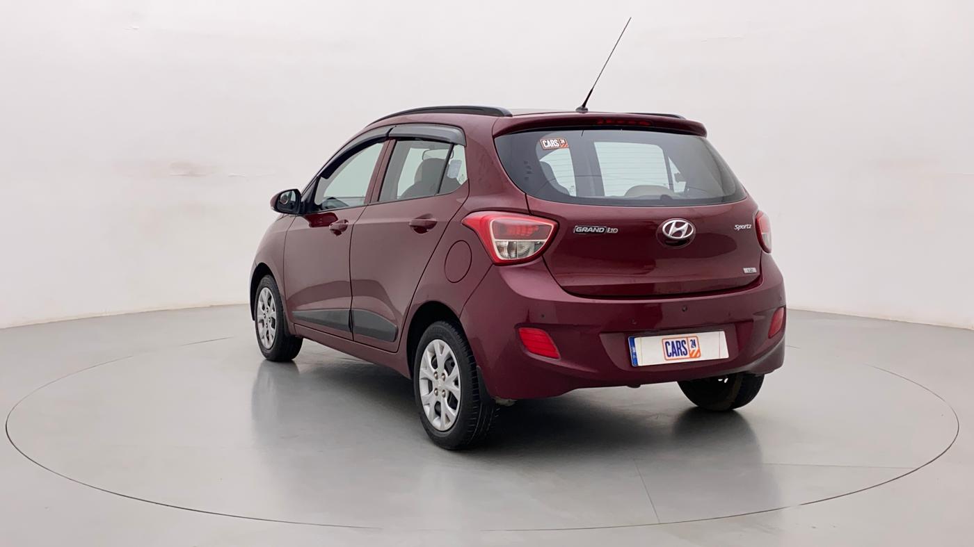 2015 Hyundai Grand i10 SPORTZ 1.2 KAPPA VTVT, Petrol, Manual, 36,916 km, Left Back Diagonal