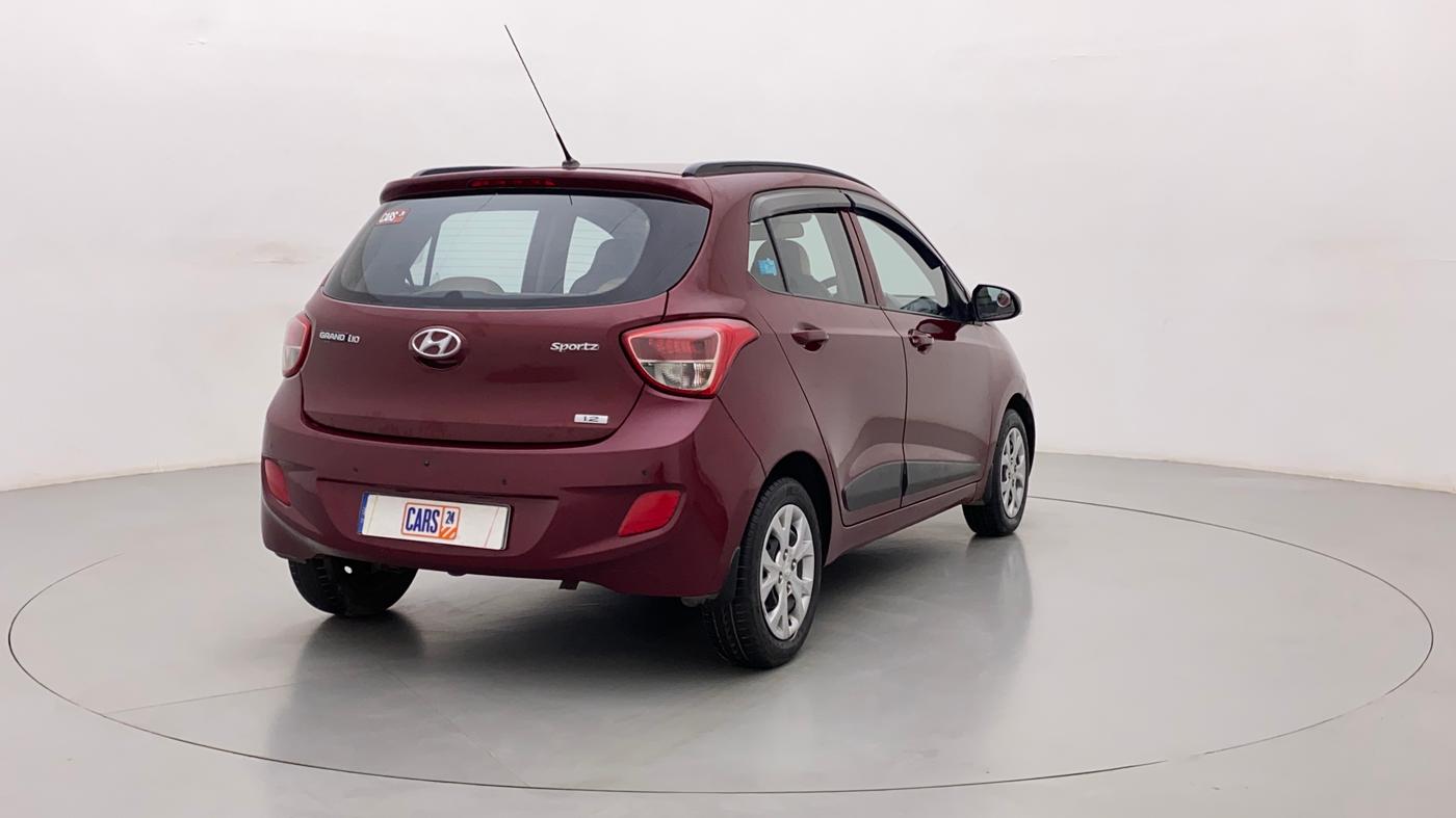 2015 Hyundai Grand i10 SPORTZ 1.2 KAPPA VTVT, Petrol, Manual, 36,916 km, Right Back Diagonal