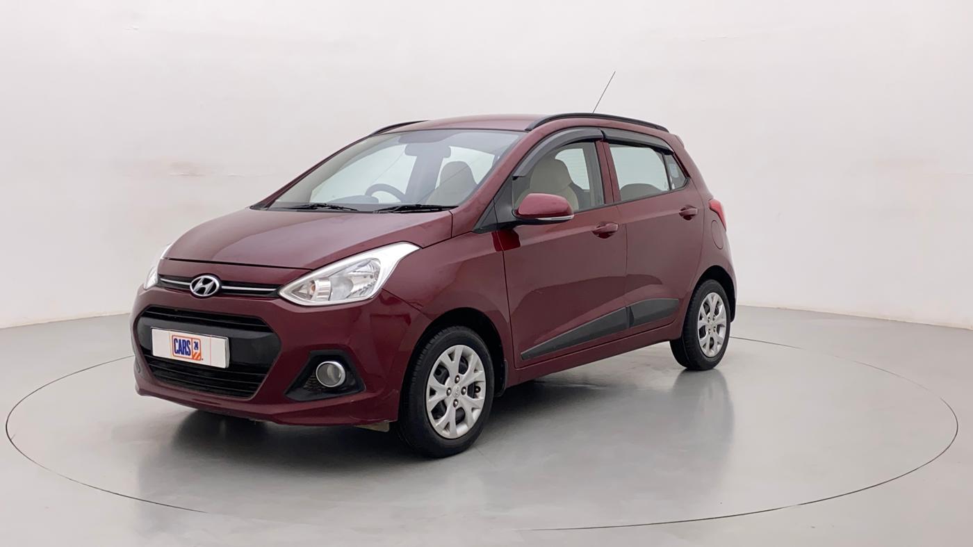 2015 Hyundai Grand i10 SPORTZ 1.2 KAPPA VTVT, Petrol, Manual, 36,916 km, Left Front Diagonal