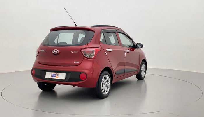 2017 Hyundai Grand i10 SPORTZ 1.2 KAPPA VTVT, Petrol, Manual, 45,451 km, Right Back Diagonal