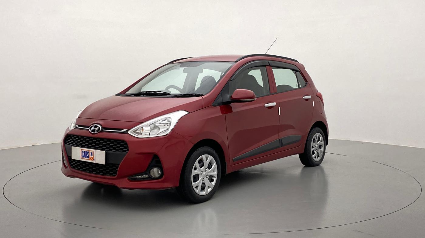 2017 Hyundai Grand i10 SPORTZ 1.2 KAPPA VTVT, Petrol, Manual, 45,451 km, Left Front Diagonal