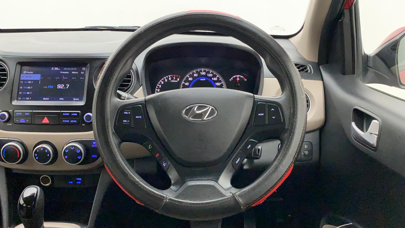 2017 Hyundai Grand i10 SPORTZ AT 1.2 KAPPA VTVT, Petrol, Automatic, 47,224 km, Steering Wheel Close Up