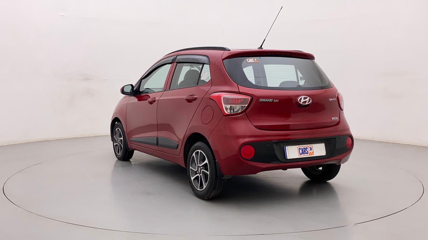 2017 Hyundai Grand i10 SPORTZ AT 1.2 KAPPA VTVT, Petrol, Automatic, 47,224 km, Left Back Diagonal