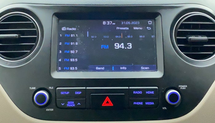 2018 Hyundai Grand i10 SPORTZ (O) 1.2 KAPPA VTVT, Petrol, Manual, 28,031 km, Infotainment System