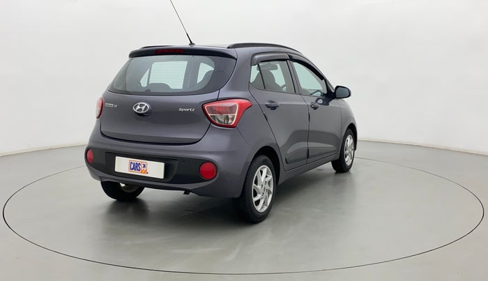 2018 Hyundai Grand i10 SPORTZ (O) 1.2 KAPPA VTVT, Petrol, Manual, 28,031 km, Right Back Diagonal