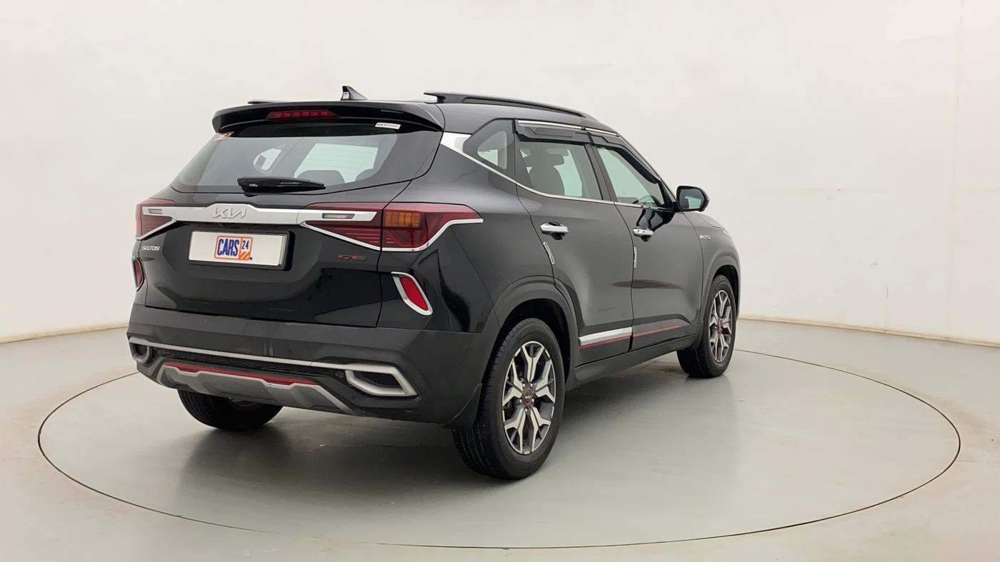 2022 KIA SELTOS GTX PLUS 1.5 DIESEL AT, CNG, Automatic, 21,050 km, Right Back Diagonal