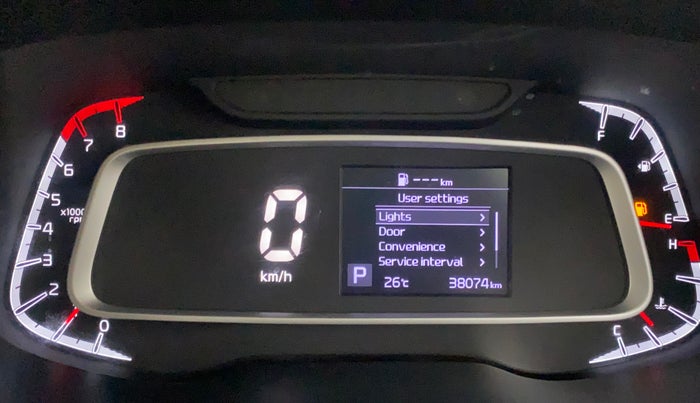 2020 KIA SONET HTK PLUS 1.0 DCT, Petrol, Automatic, 38,074 km, Odometer Image