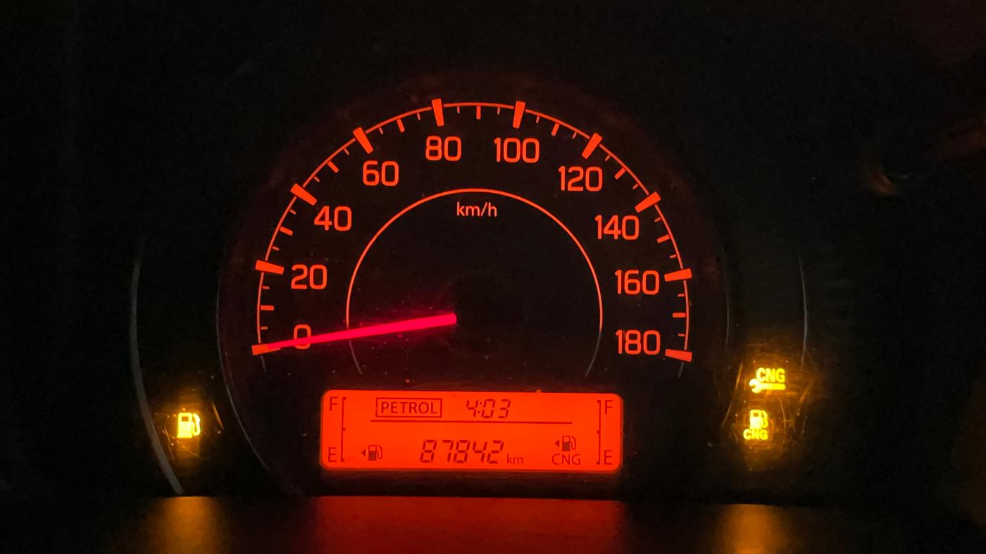 2019 Maruti New Wagon-R LXI CNG 1.0, CNG, Manual, 87,896 km, Odometer Image