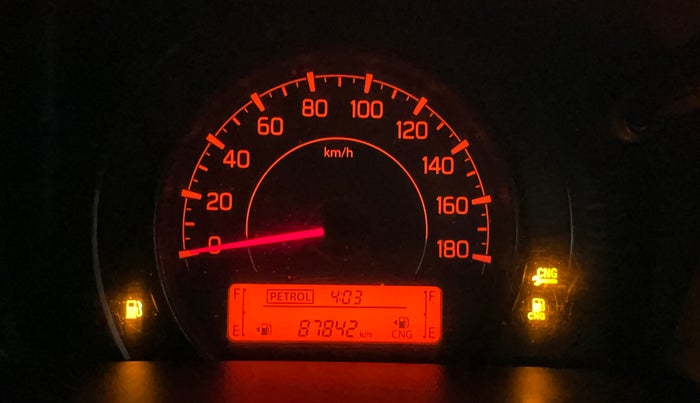 2019 Maruti New Wagon-R LXI CNG 1.0, CNG, Manual, 87,834 km, Odometer Image