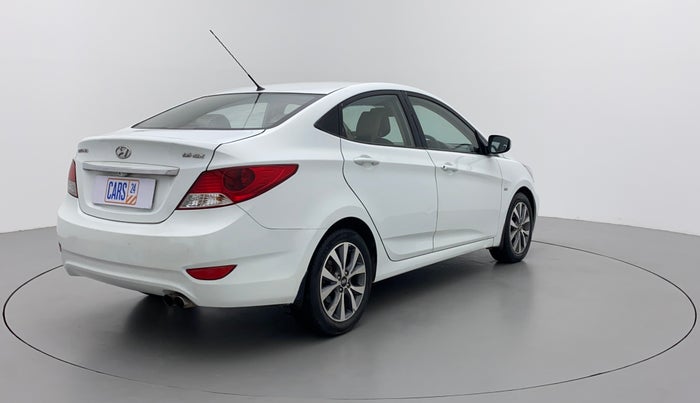 2013 Hyundai Verna FLUIDIC 1.6 CRDI SX, Diesel, Manual, 1,15,113 km, Right Back Diagonal