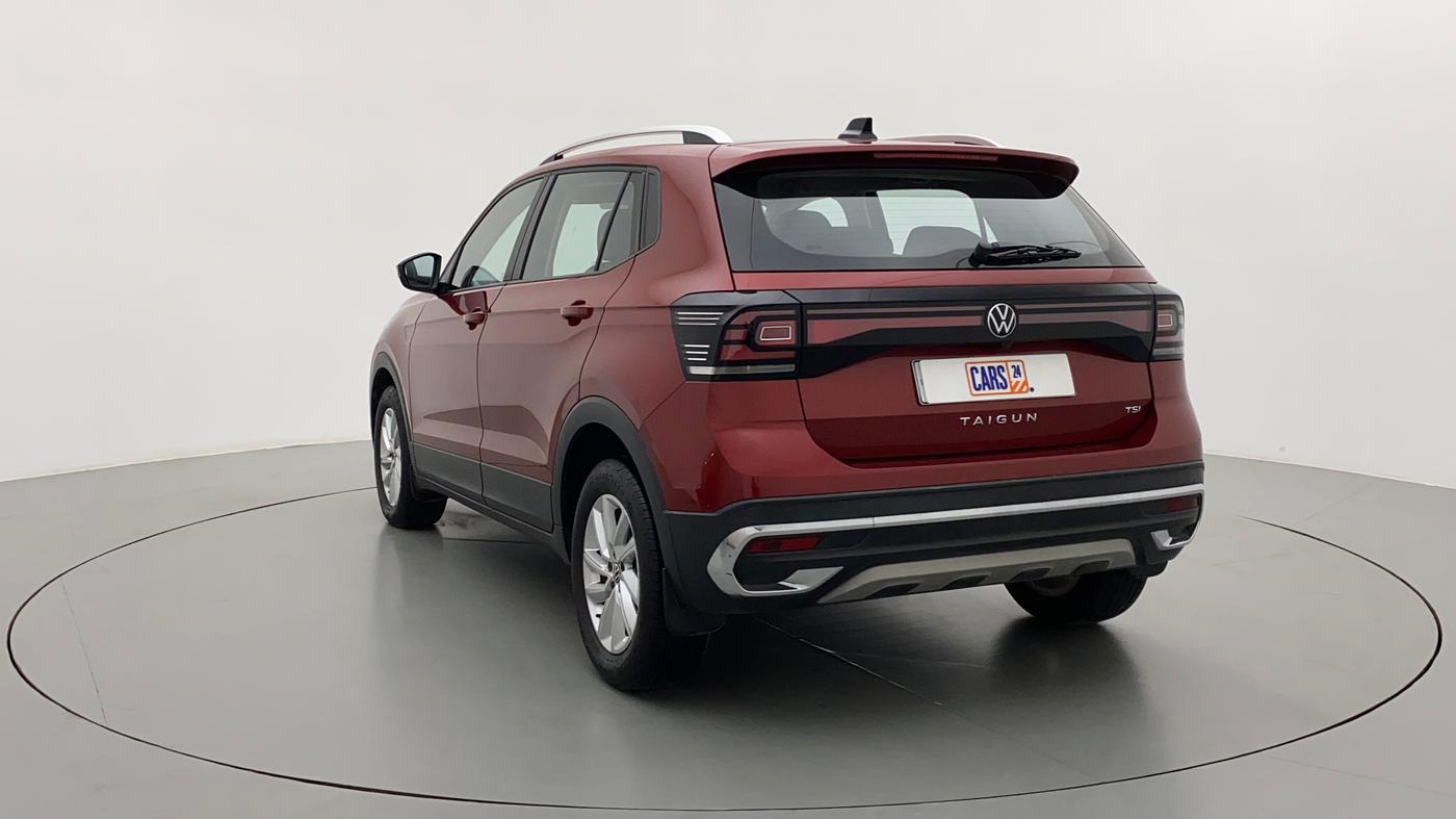 2021 Volkswagen TAIGUN HIGHLINE 1.0 TSI AT, Petrol, Automatic, 8,581 km, Left Back Diagonal