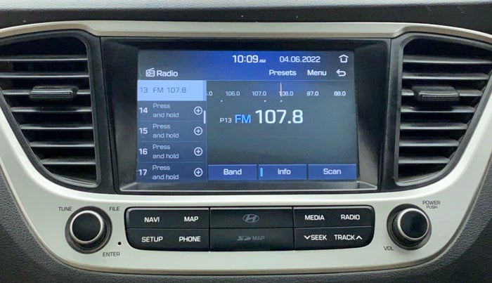 2018 Hyundai Verna 1.6 CRDI SX + AT, Diesel, Automatic, 73,815 km, Infotainment System