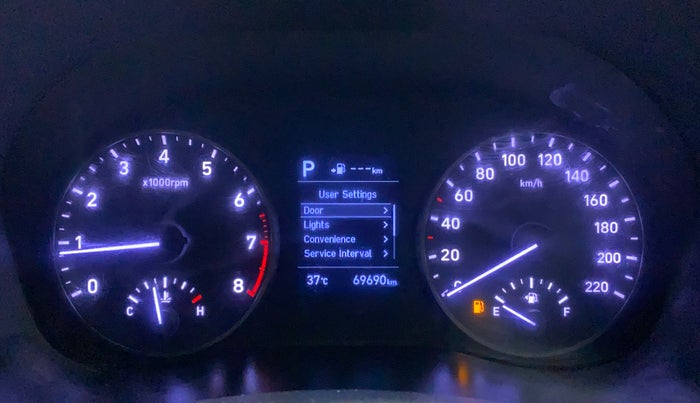 2017 Hyundai Verna 1.6 VTVT SX (O) AT, Petrol, Automatic, 69,690 km, Odometer Image