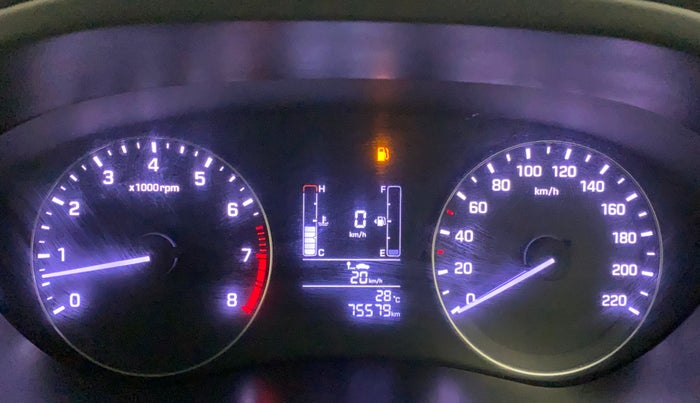 2017 Hyundai Elite i20 ASTA 1.2 DUAL TONE, Petrol, Manual, 75,579 km, Odometer Image