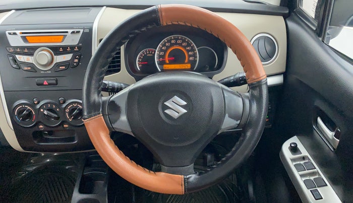 2014 Maruti Wagon R 1.0 VXI, Petrol, Manual, 59,689 km, Steering Wheel Close Up