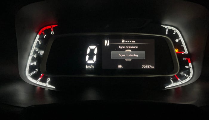 2023 KIA SONET HTX 1.0 IMT, Petrol, Manual, 70,725 km, Odometer Image