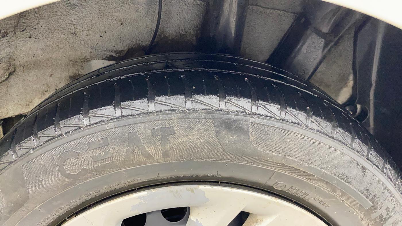2022 Hyundai AURA S 1.2 CNG, CNG, Manual, 91,409 km, Left Rear Tyre Tread