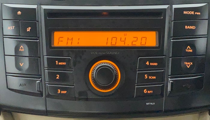 2014 Maruti Swift Dzire VXI, Petrol, Manual, 1,21,692 km, Infotainment System