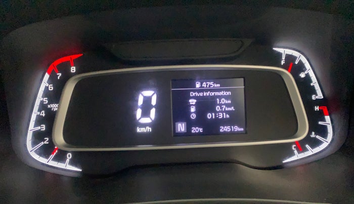 2022 KIA SONET HTK PLUS 1.0 IMT, Petrol, Manual, 24,519 km, Odometer Image