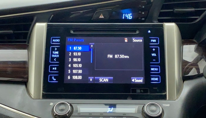 2018 Toyota Innova Crysta 2.4 VX 7 STR, Diesel, Manual, 72,099 km, Infotainment System