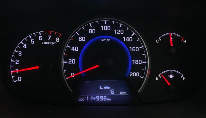 2014 Hyundai Grand i10 ASTA 1.2 KAPPA VTVT, Petrol, Manual, 1,14,993 km, Odometer Image