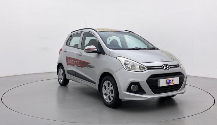 2015 Hyundai Grand i10 SPORTZ 1.2 KAPPA VTVT, Petrol, Manual, 96,954 km, Right Front Diagonal