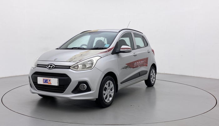 2015 Hyundai Grand i10 SPORTZ 1.2 KAPPA VTVT, Petrol, Manual, 96,954 km, Left Front Diagonal
