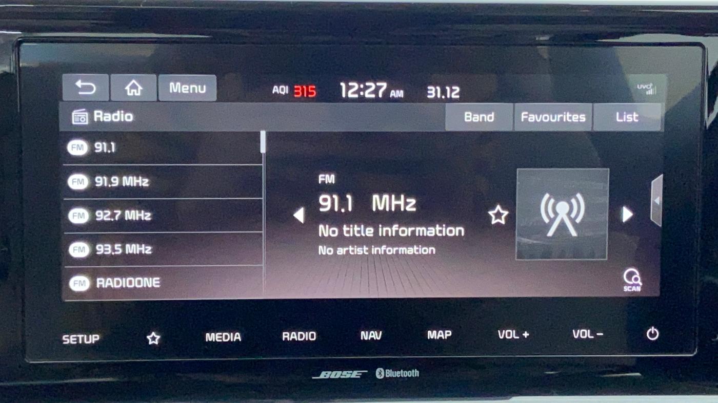 2019 KIA SELTOS GTX+ 1.4 MT, Petrol, Manual, 5,931 km, Infotainment System