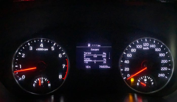 2019 KIA SELTOS GTK 1.4 PETROL, Petrol, Manual, 74,395 km, Odometer Image