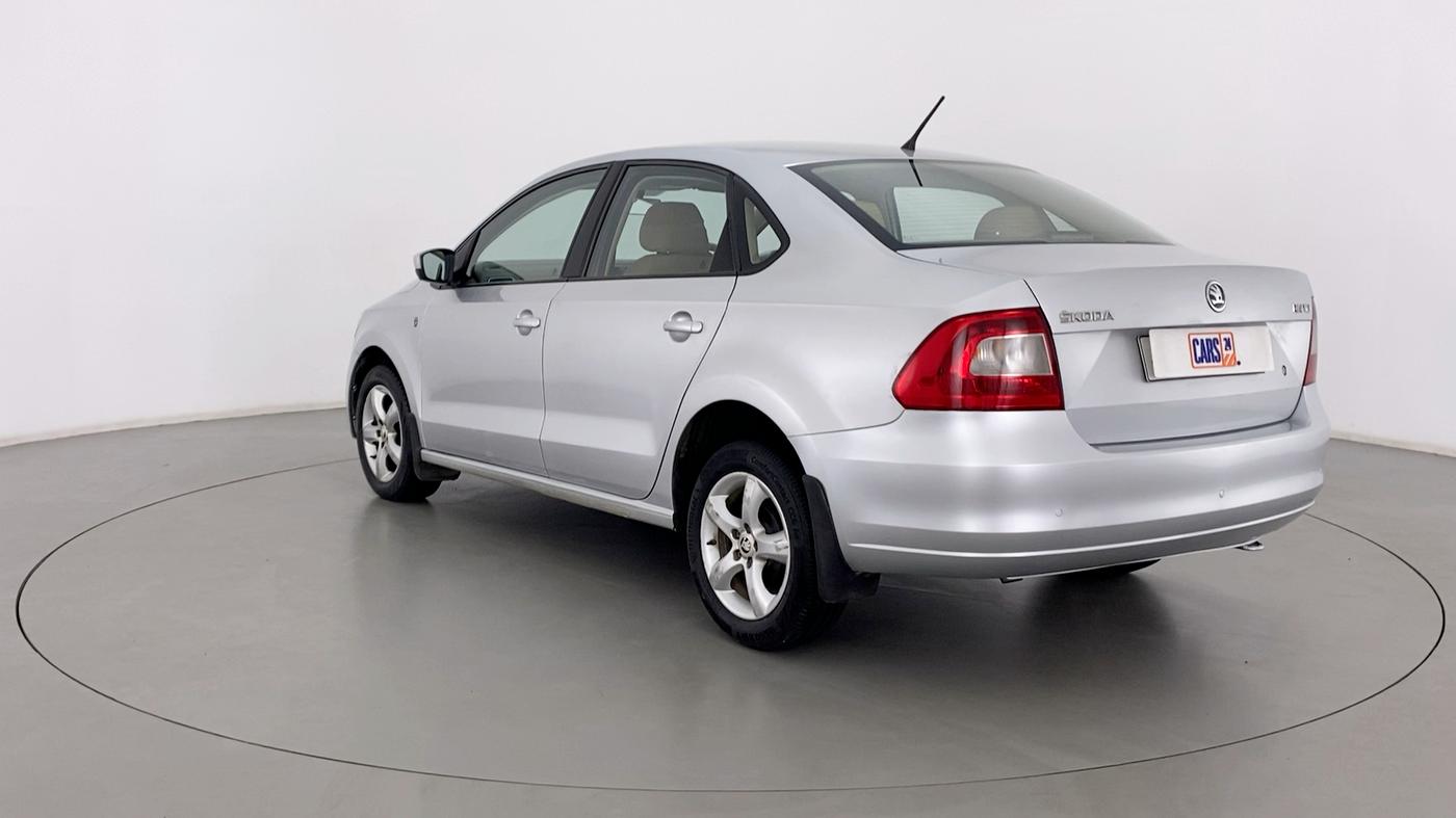 2014 Skoda Rapid 1.5 TDI MT Ambition Plus, Diesel, Manual, 60,646 km, Left Back Diagonal