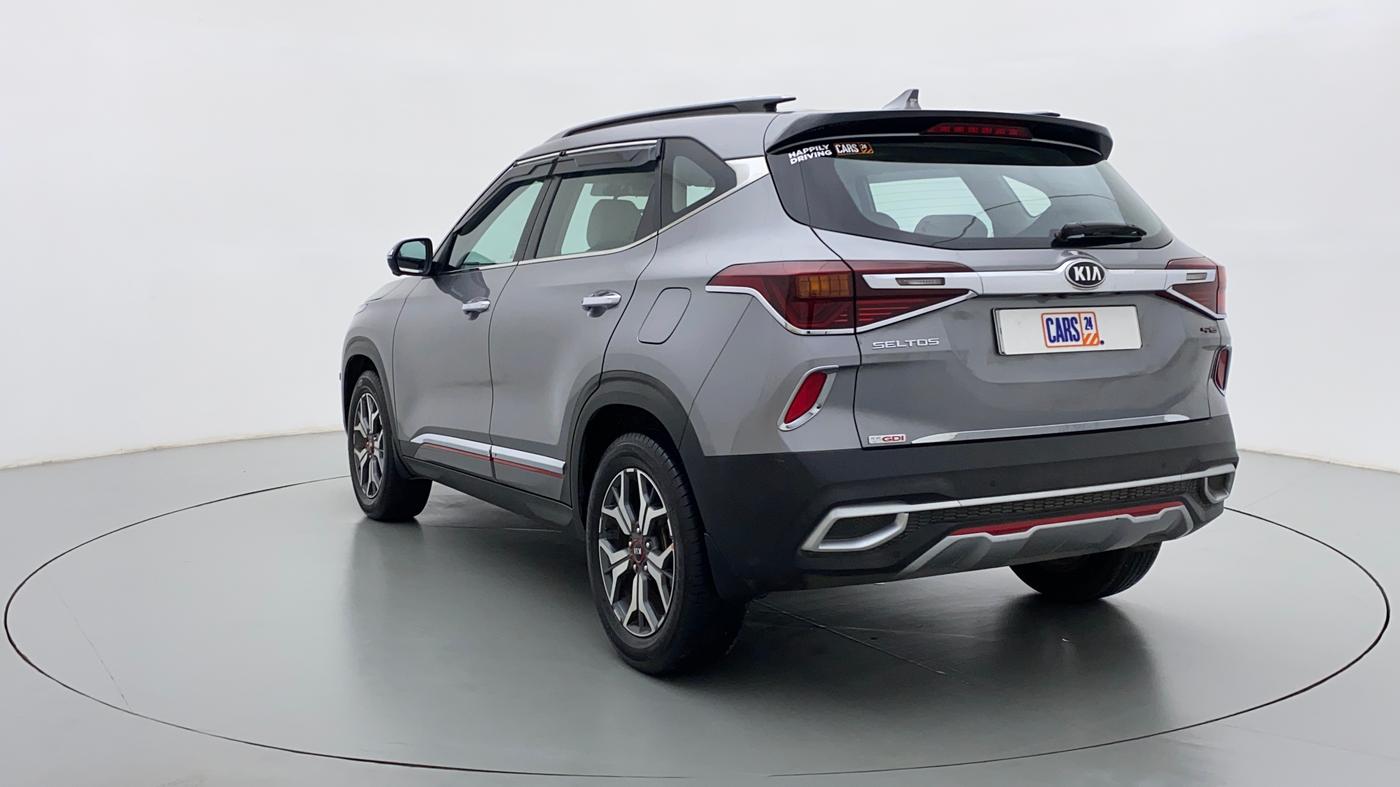 2020 KIA SELTOS 1.4 GTX+ TURBO GDI PETROL AT, Petrol, Automatic, 22,262 km, Left Back Diagonal