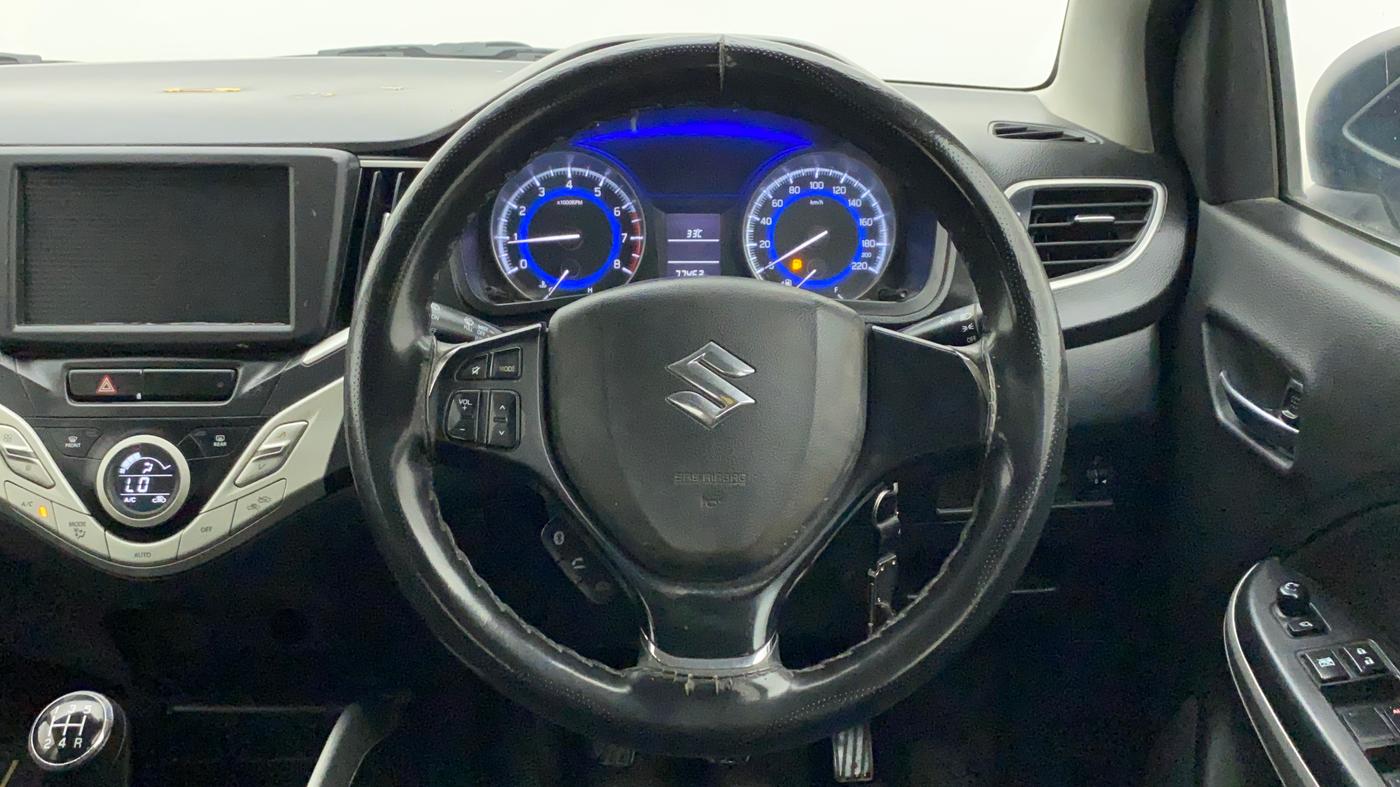 2018 Maruti Baleno DELTA PETROL 1.2, Petrol, Manual, 77,462 km, Steering Wheel Close Up