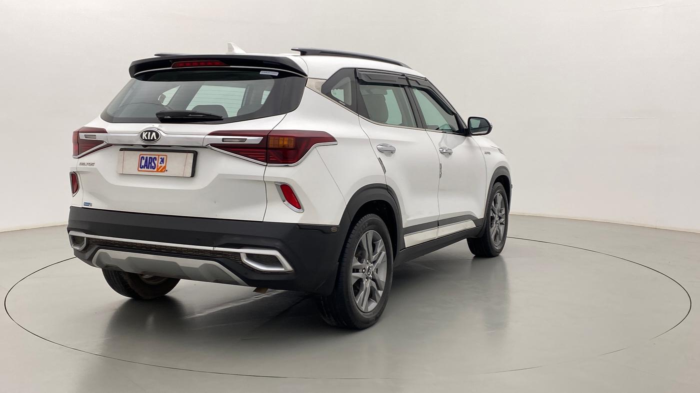 2020 KIA SELTOS HTX+ AT 1.5 DIESEL, Diesel, Automatic, 44,301 km, Right Back Diagonal