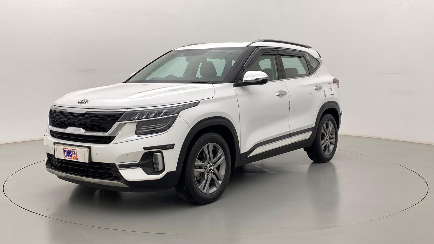 2020 KIA SELTOS HTX+ AT 1.5 DIESEL, Diesel, Automatic, 44,301 km, Left Front Diagonal